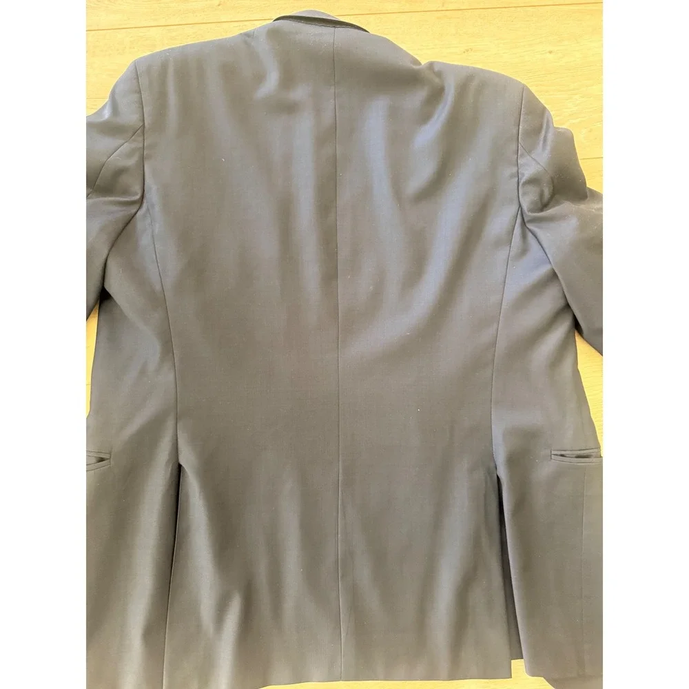Peter Millar Blazer Mens 44T Navy Blue Excellent 100% Wool 2-Button Sport Coat